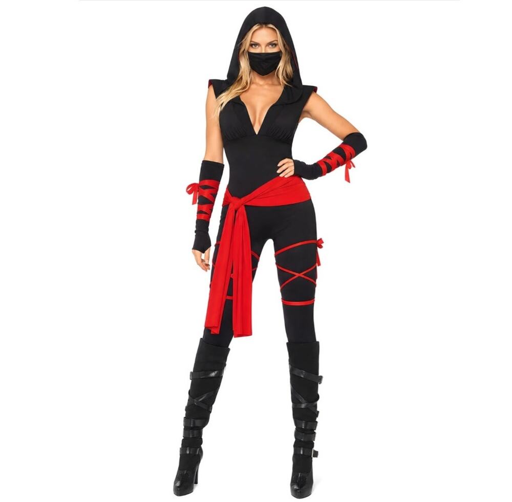 Leg Avenue Deadly Ninja Halloween Costume (missing face mask) - Small